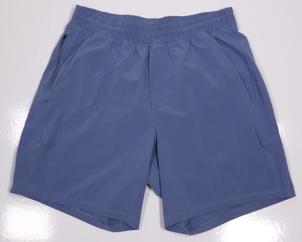 Lululemon Mens Light Blue Pace Breaker Linerless Shorts 7" Inseam Medium